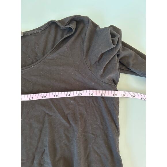 Eileen Fisher black womens t shirt dress size M - Picture 5 of 7